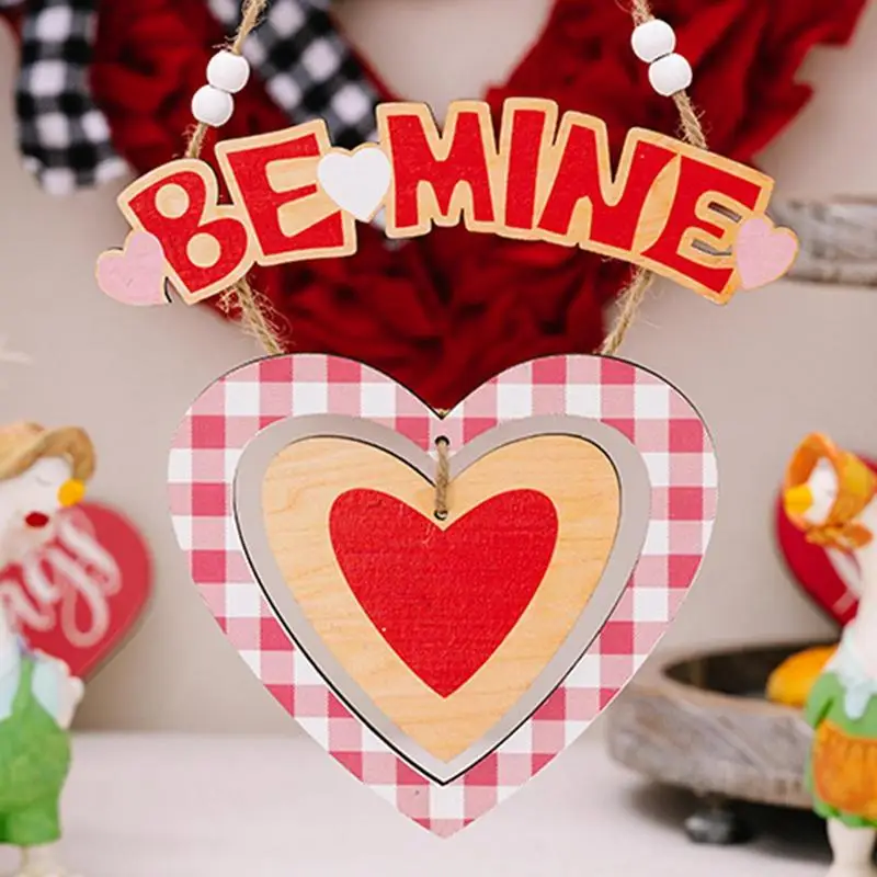 Amor sinal da porta da frente ser mina sinal de boas-vindas decoração da parede 2x decoração da porta de madeira romântico casa decoração da parede para o dia dos namorados