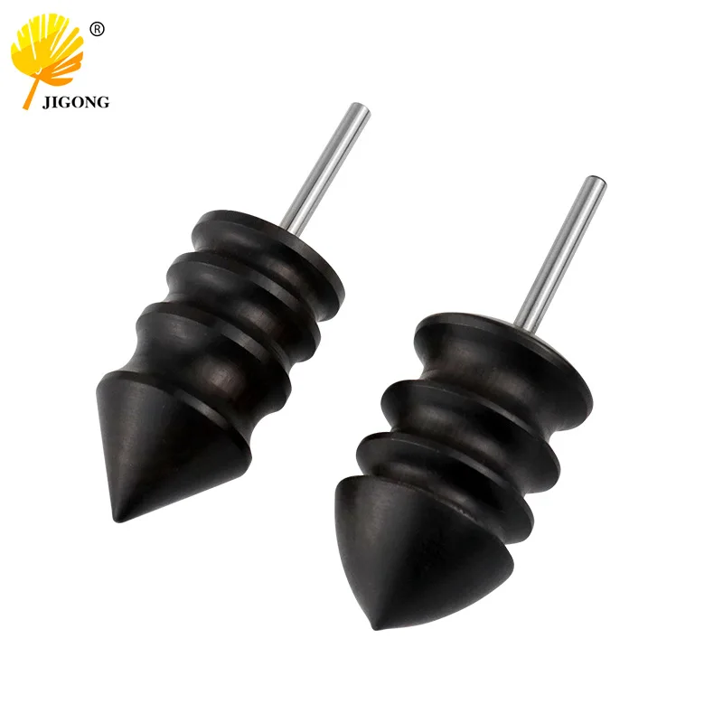 Purple sandalwood grinding head Handmade DIY leather goods polishing rod Leather edge trimming polishing tool, electric grinding