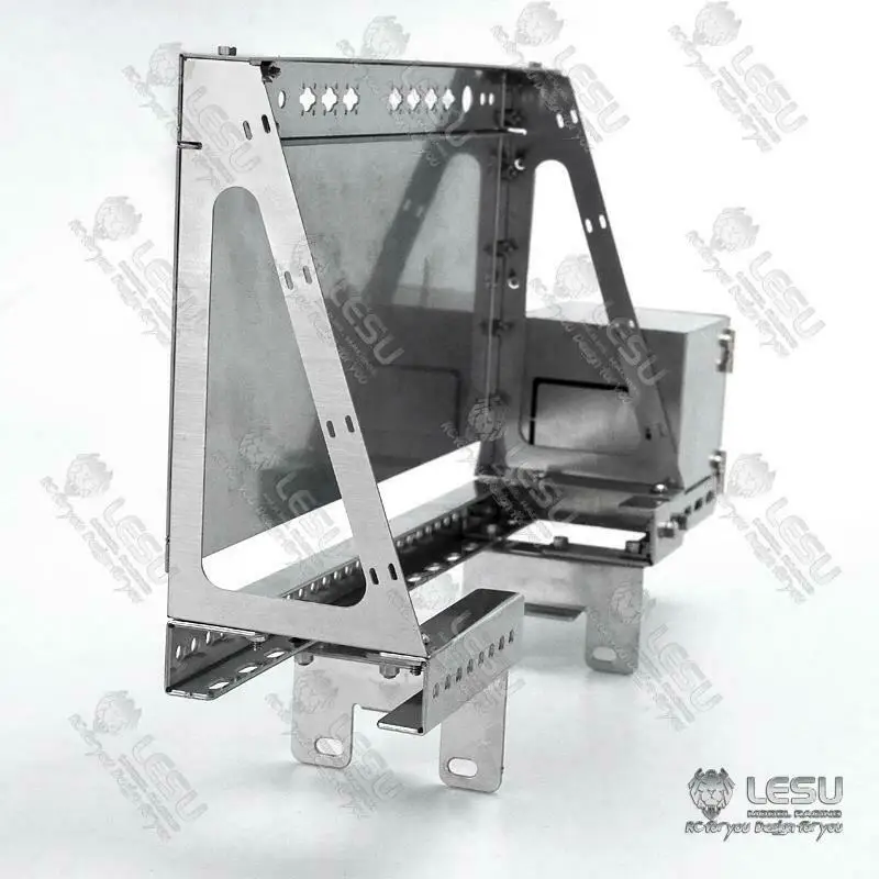 Metalowa Skrzynka Narzędziowa LESU Dekoracyjny Pedał Do Tamiyaya 1/14 RC Ciągnik Model Samochodu Zabawki Zdalnie Sterowane Akcesoria Samochodowe TH15166