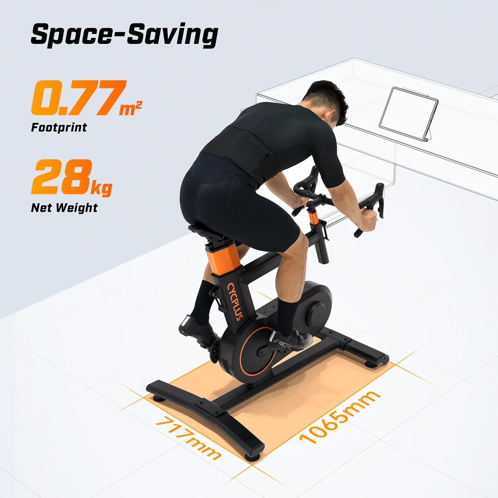 CYCPLUS T7 Smart Bike Trainer Home Training 2200W Power Virtual