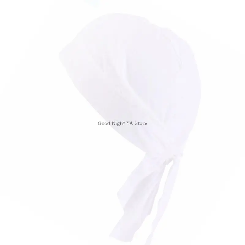 Nhà bếp Kerchief Hat Sweat Chống đầu bếp Mũ với ban nhạc có thể điều chỉnh cho nhà hàng tiệm bánh và quần áo thương mại