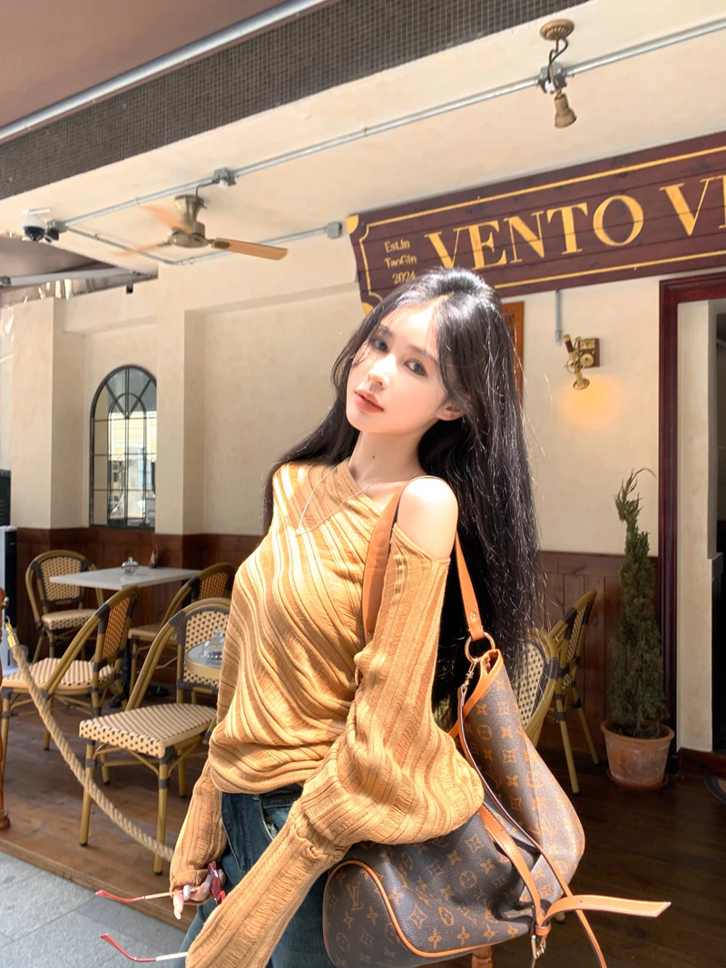 

Sweaters Jumpers Pullovers Womens Cashmere Women Knit Jerseys Y2K Woman Breathable Mesh Leopard Outdoors Y2k Tops Stretchy Ins