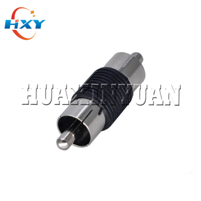 1pcs/Lot tools Straight AV RCA Video Adapter Nickel RCA Male to Male Cable Connector M/M Joiner Coupler Plug Audio Adapter