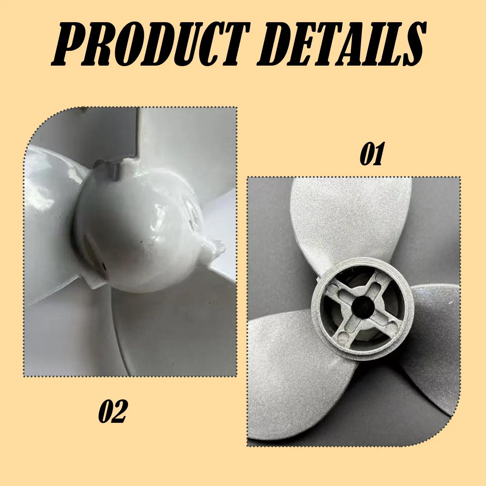 Practical Boat Outboard Propeller Premium Aluminum Efficient Marine Accessory for Boats Gear Upgrade