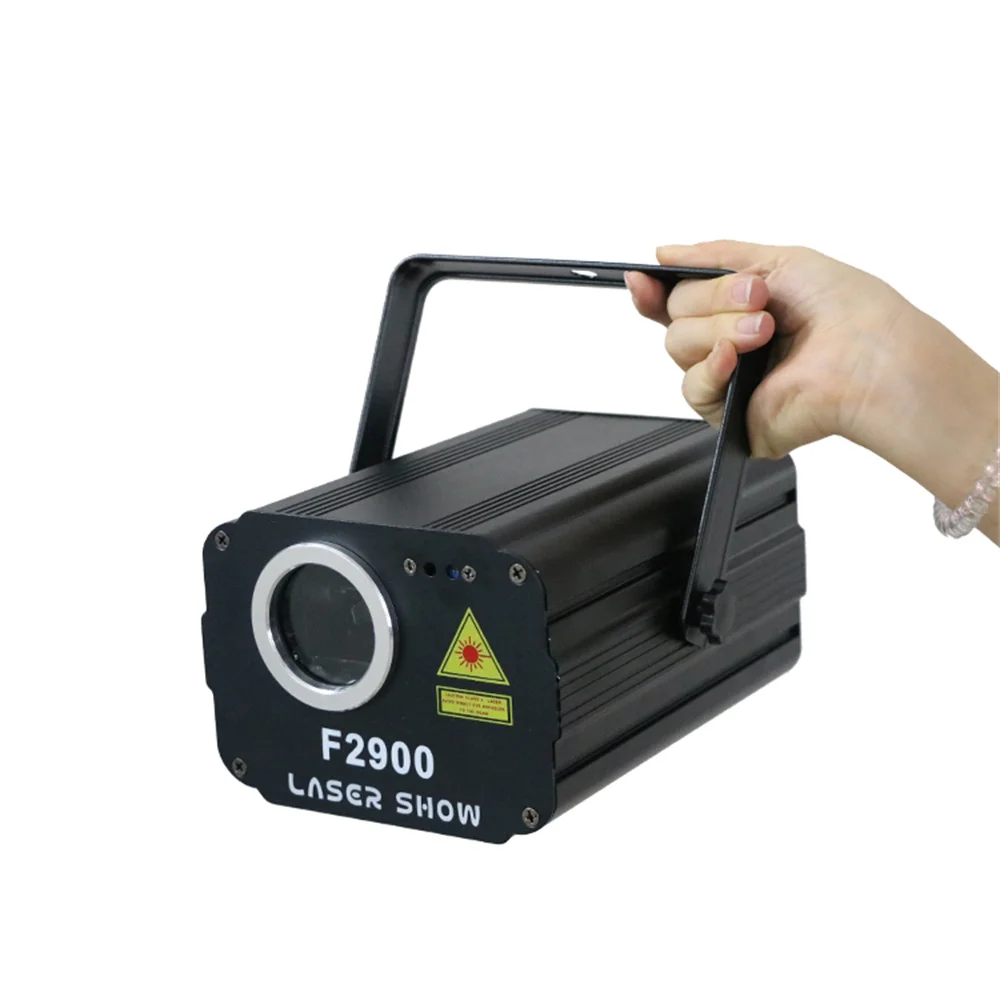 Full-color Animação Laser Luz, Disco Palco Luzes, Controle Remoto, Controle Remoto, Série F2, 1380mW