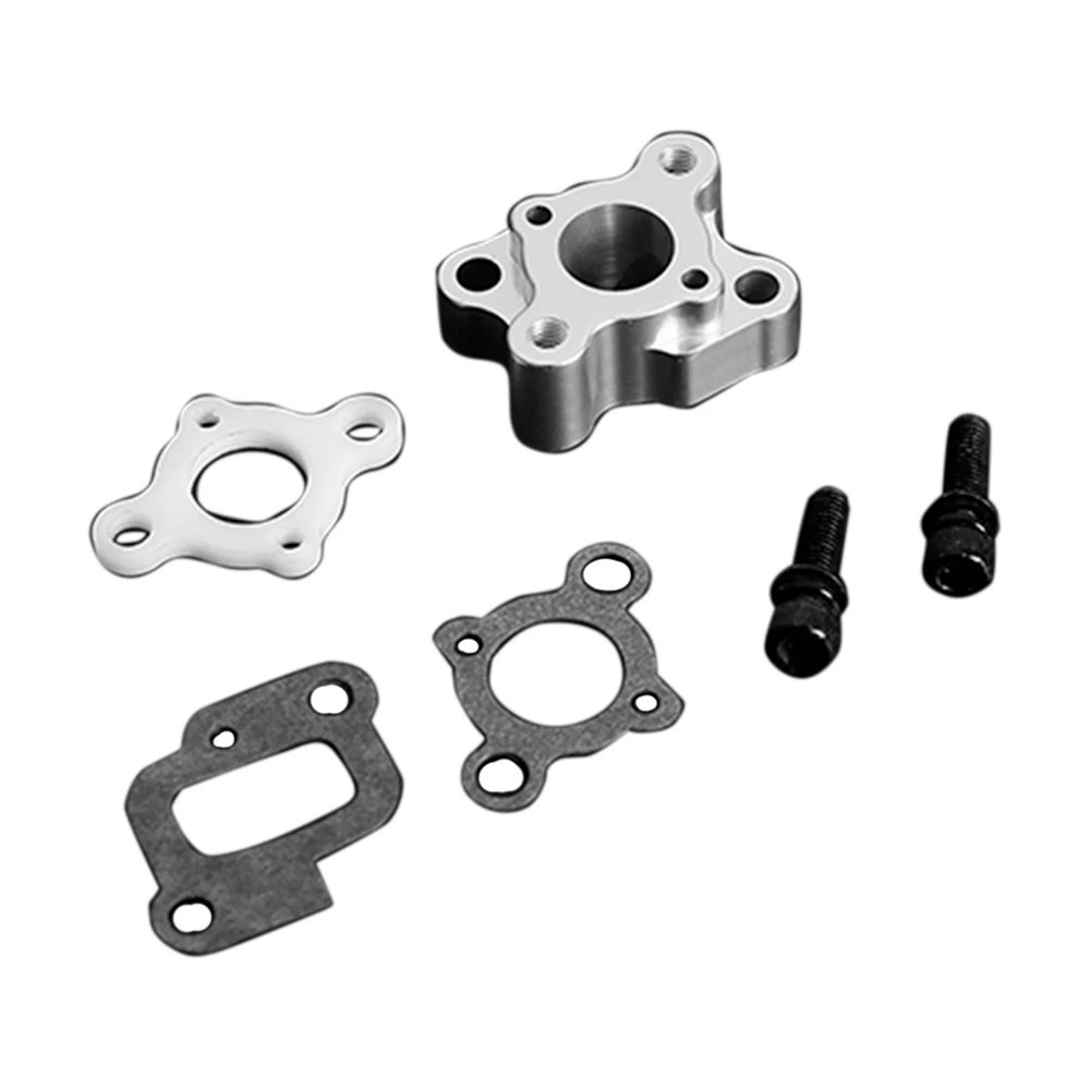 CNC Intake Manifold Set for 23-30.5CC Gas Engine for 1/5 HPI Baja 5B 5T 5Sc Losi 5Ive T Rovan King Motor Rc Car Parts