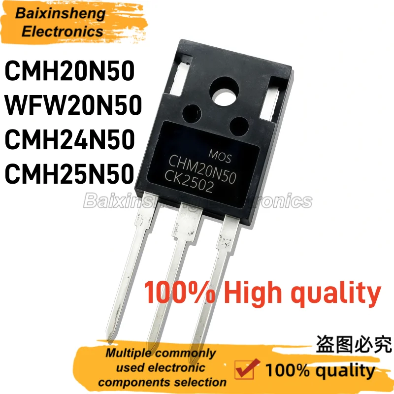 CMH20N50 100% High quality 10PCS WFW20N50 CMH24N50 CMH25N50 TO-247 N-channel Field Effect Transistor