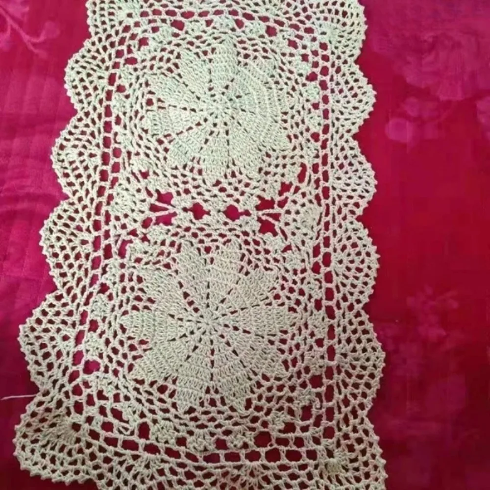 Kitchen Table Decoration Placemat Wedding Handmade Christmas Flower and Accessories New Cotton Table Place Mat Pad Cloth Crochet