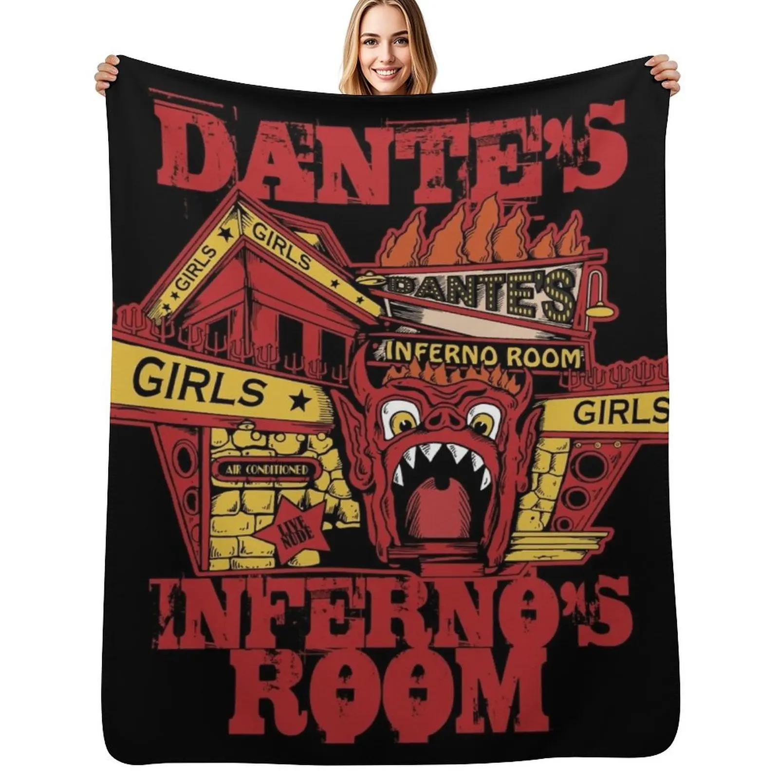Dante's Inferno Room Throw Blanket Luxury Throw Stuffeds Loose Blankets For Sofas Furry Luxury St Blankets