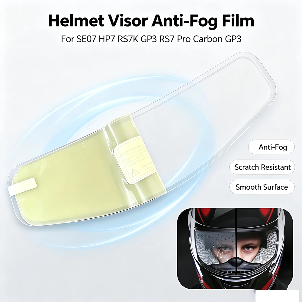 Visor Anti Fog Film For BELL SE07 HP7 RS7K GP3 RS7 Pro Carbon GP3 Motorcycle Helmets Visor Anti Fog Film Sticker
