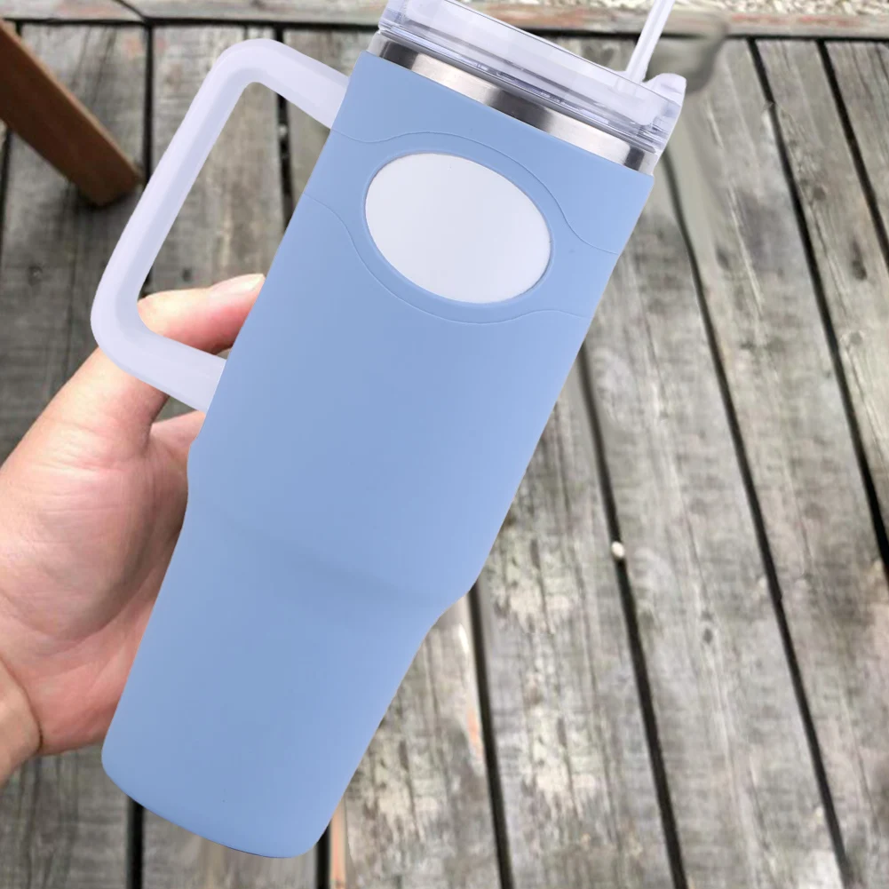 Silicone Tumbler Protector Boot Anti-Scratch Full Body Sleeve Case Non Slip Bottle Protective Cover for Stanley Cup Accessories