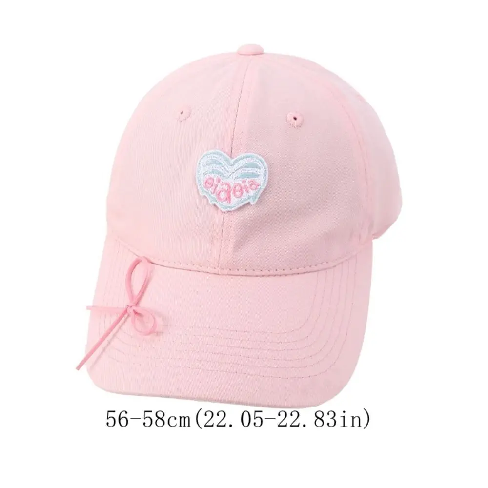 أزياء التطريز الحب القلب قبعة بيسبول القطن واقية من الشمس قبعة الشمس Snapback الكورية نمط بلغت ذروتها قبعة في الهواء الطلق