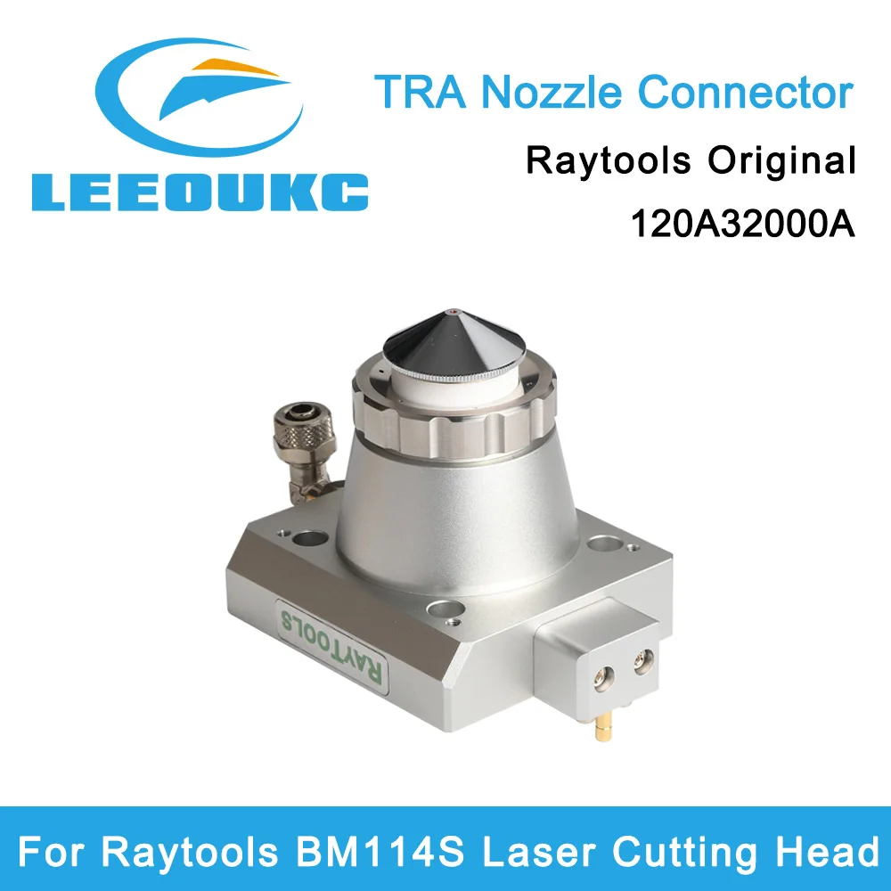 

LEEOUKC Raytools Original TRA 120A32000A Nozzle Connector For Raytools BM114S Flat Laser Cutting Head Nozzles Assembly