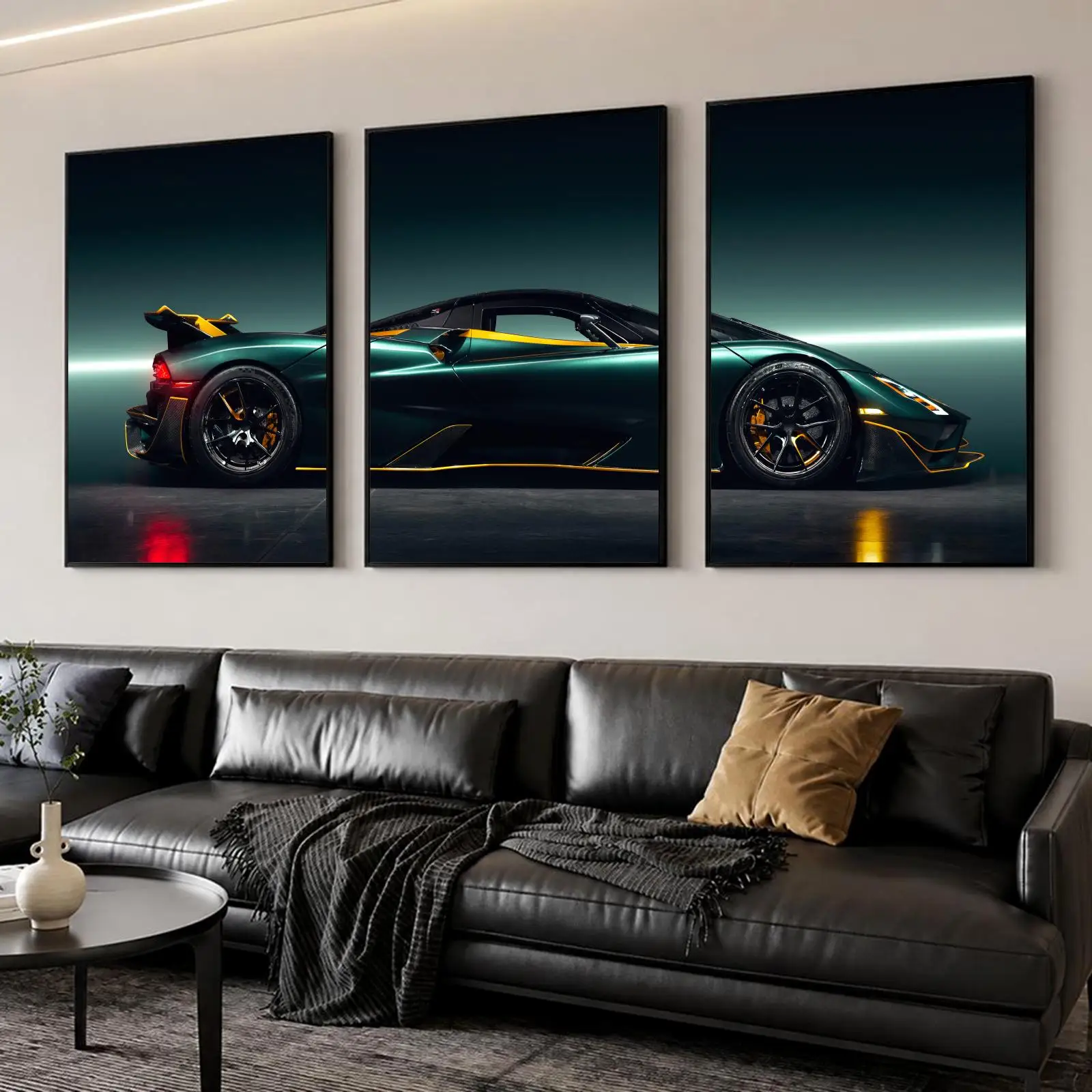 Speed Hypercar Painting Calligraphy Canvas Poster Set Wall Art Prints for Bedroom Living Room Home Decor Art Gift