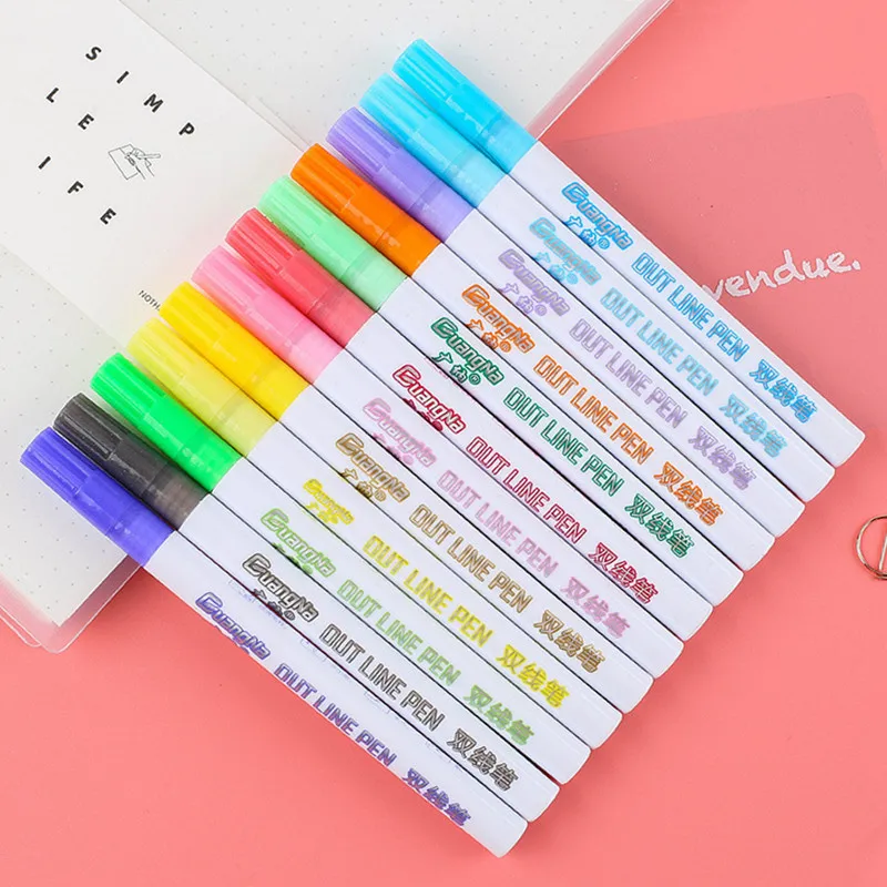 

1 комплект, цветная маслянистая линия, ручка, блестящие маркеры, художник, рисунок, живопись, маркеры, офисные школьные принадлежности, студенческие канцелярские принадлежности