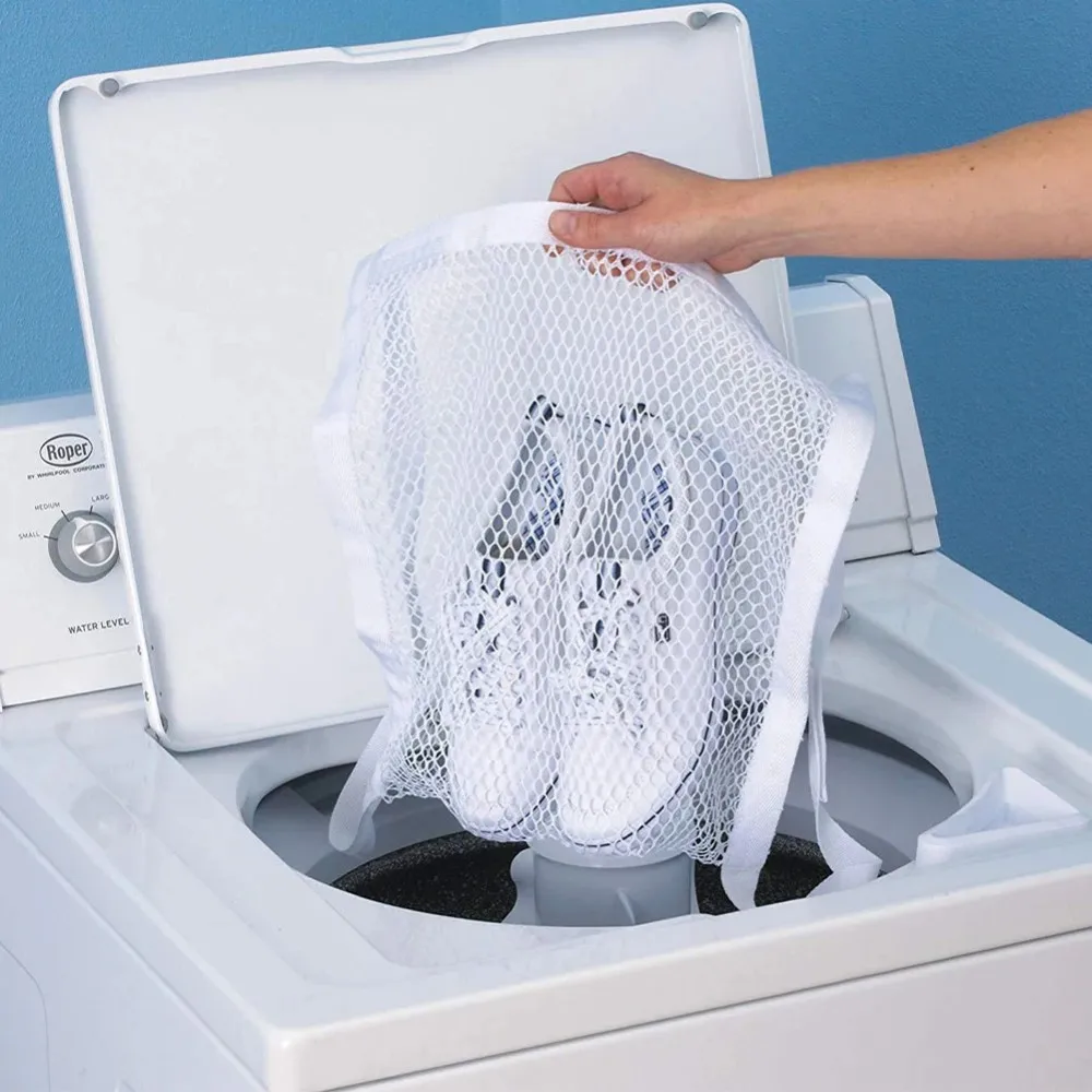 1/2/3 Pcs Sneaker Washing Machine Bag Mesh Washing Bag,Portable Laundry Dryering Net Bags for Shoes,Dryer Door Shoe Net Bag