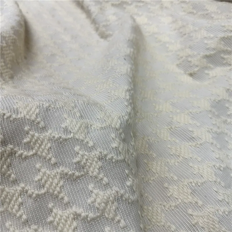 

Бежевая твидовая шерстяная ткань для шитья своими руками, парчовая жаккардовая весенне-осенняя одежда, ветровка, модная одежда, ткань на метр