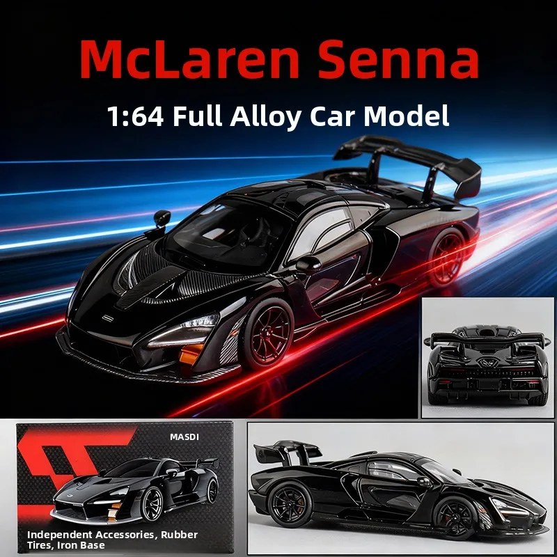マクレーン・セナ-8スケール-ダイキャストカーモデル-ディスプレイ玩具-コレクタブル-リアルなシミュレーション合金車両-スタティックモデル