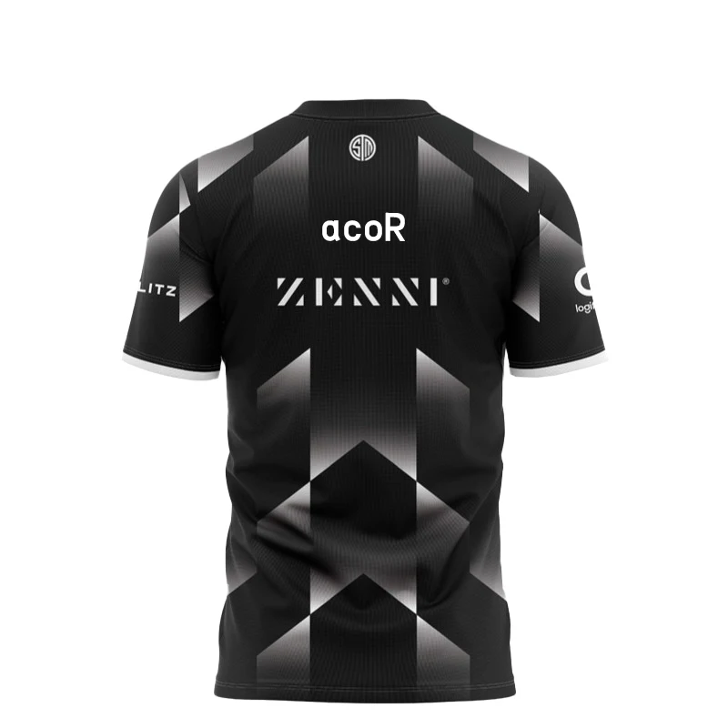 2024 New TSM Esports Team Uniform T-shirt PUBG CS GO Games Contest Jersey T Shirt Breathable Quick Dry Men Boy Training Clothing