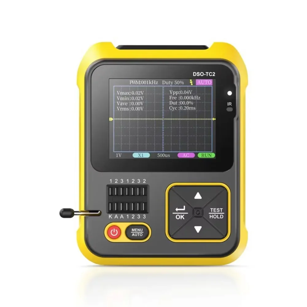 

DSO-TC2 Portable 2-in-1 Digital Oscilloscope Transistor Tester Multi-function Multimeter for Diode Voltage LCR Detection