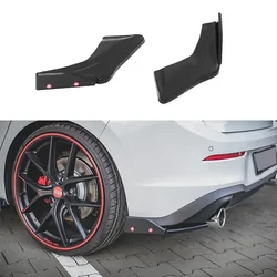 For Volkswagen Golf Mk8 Golf 8 GTI Maxton Style Rear Side Splitters Flaps Car Rear Bumper Side Corner Protector Spoiler Splitter
