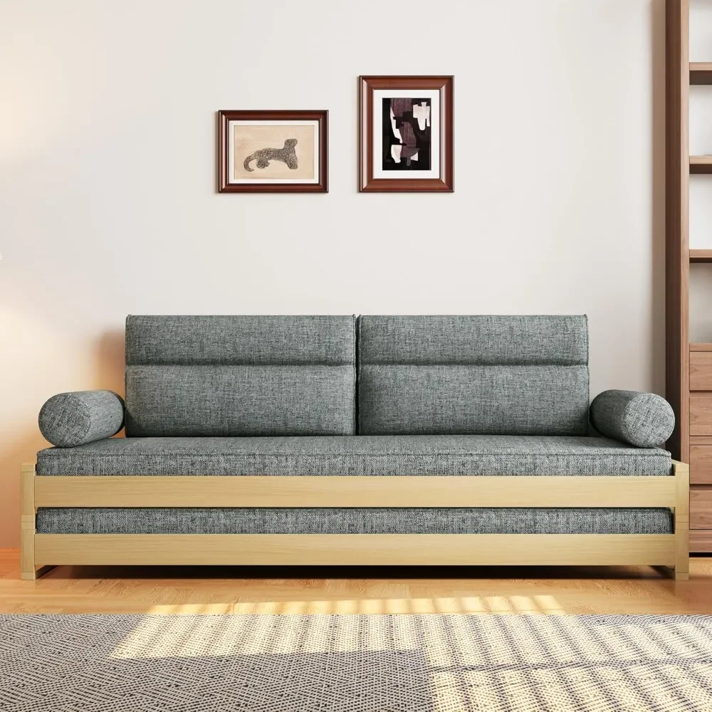 

Mid-Century Comfortable Sleeper Sofa Bed for Living Room and Bedroom, Convertible Design for Small Spaces