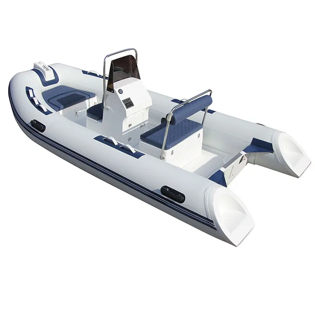 Deep V Double Hull 3.9m Small Fiberglass Inflatable Rib Boat For Sale