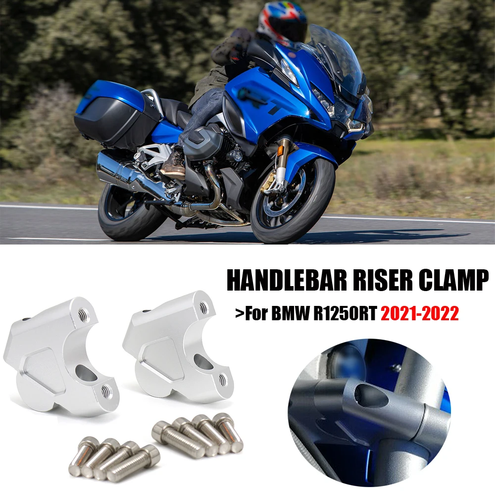 2021 2022 Motorcycle For BMW R1250RT R 1250 RT R1250 RT R1250 RT Handle Bar Riser Clamp Extend Handlebar Adapter Mount