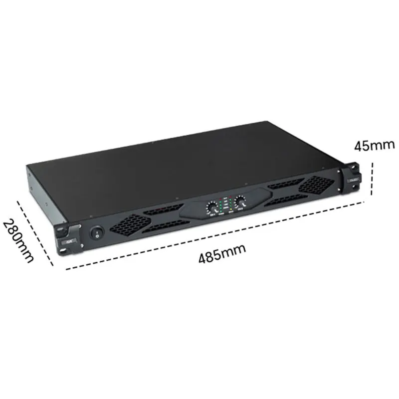 Professional 2/4-channel rear amplifier, conference stage performance bar KTV sound high-power amplifier