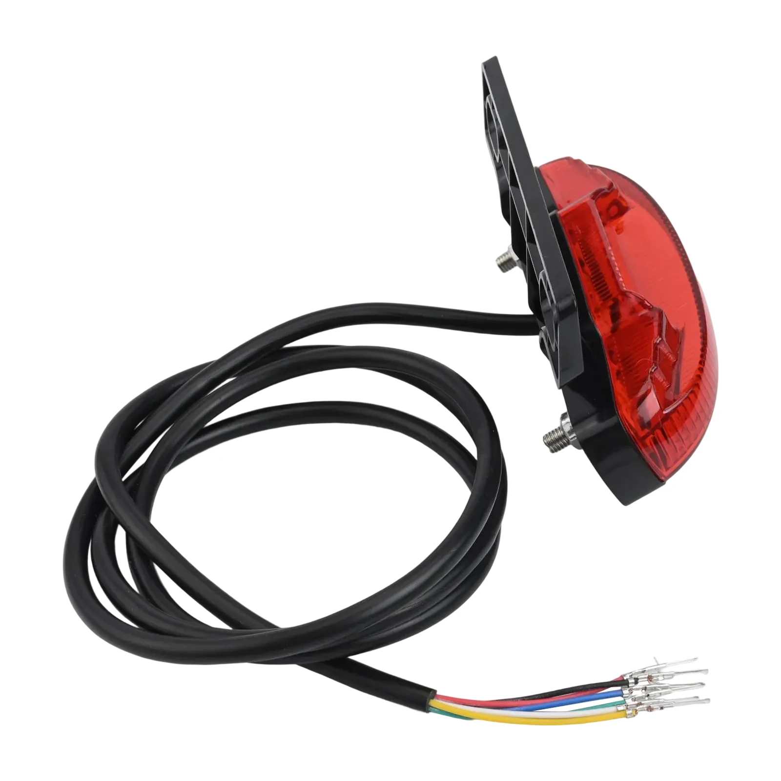 Brake Light 6 Pin Rear Lamp For Night Riding ABS Plastic Material Cable Length 100cm Night Taillight For Ebike For Night Cycling