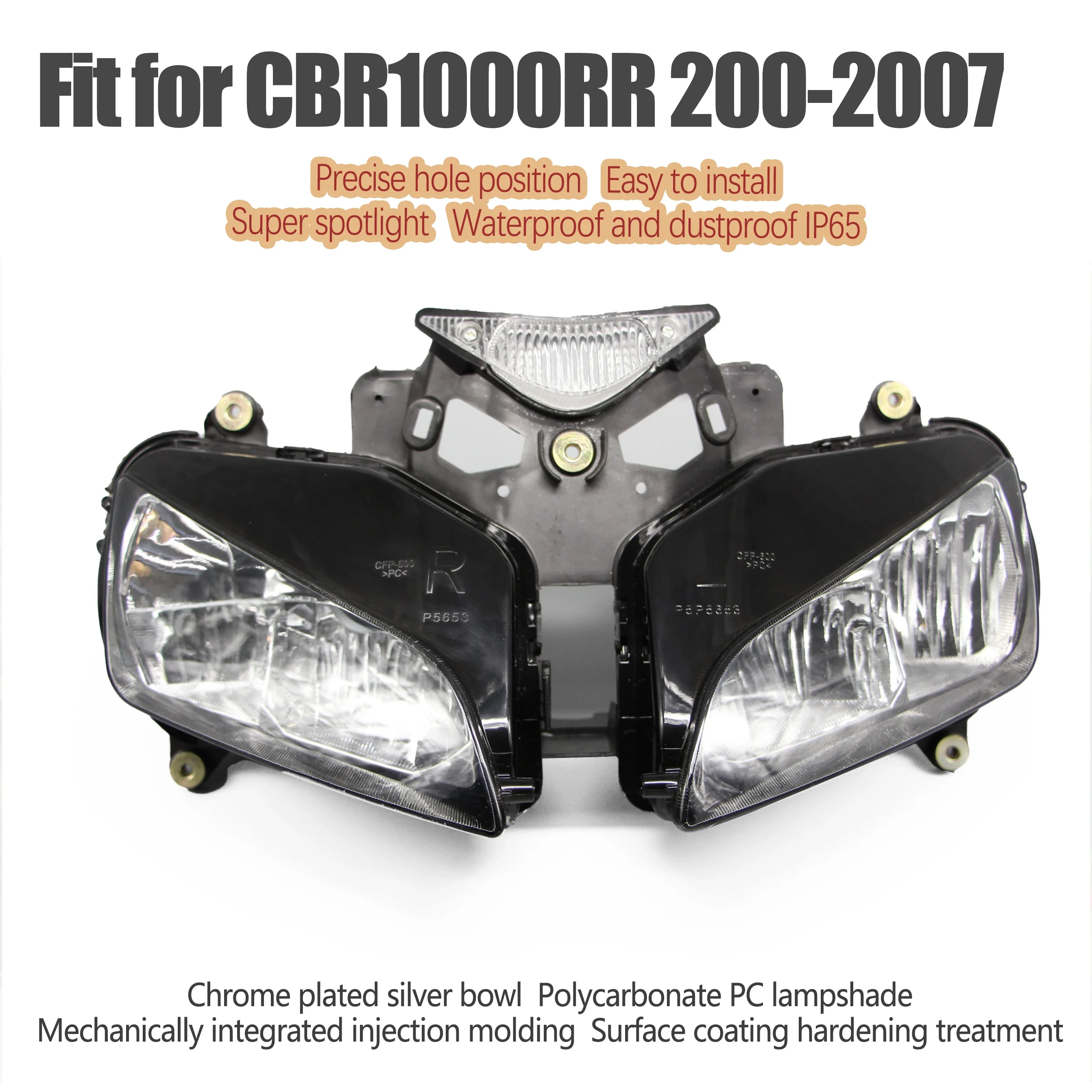 

Fit for Honda 2004 - 2007 CBR1000RR Motorcycle Headlight Head Light Lamp CBR1000 RR CBR 1000 RR 2005 2006 Headlamp Assembly