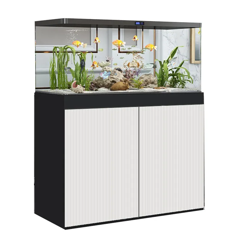 Fish tank bottom cabinet small shelf light luxury fish tank cabinet base home living room partition fish tank special bottom cab