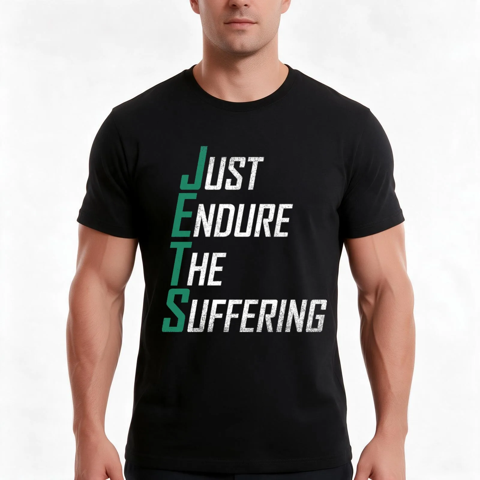 Just Endure The Suffering T-Shirt Summer Casual Cotton Tee Oversized Streetwear Tops Vintage Graphic Print Unisex Men Women