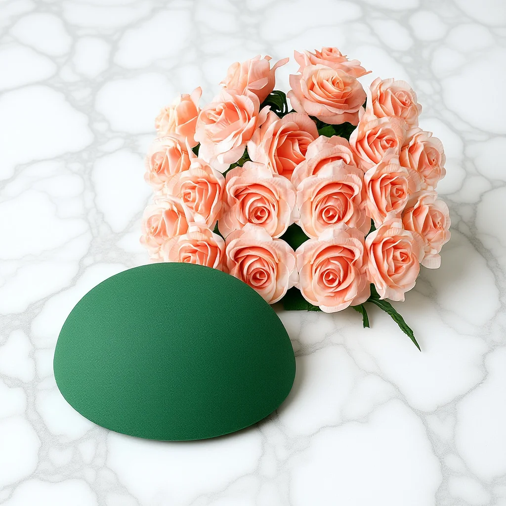

2pcs Half Ball Floral Foam Green Water-Absorbing For Flower Arrangements Wedding Centerpiece Craft Decoration Plant Display