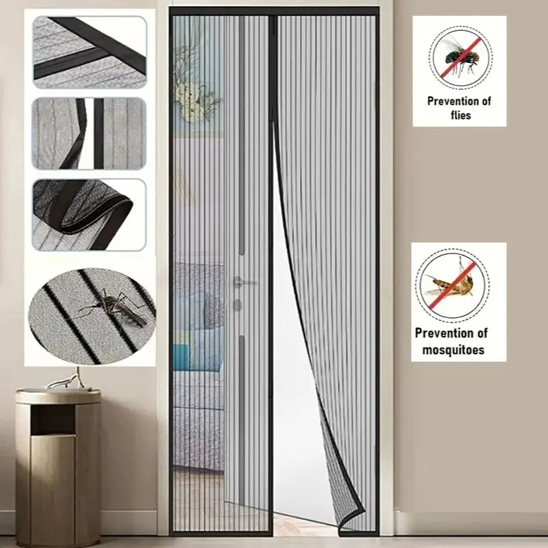 

Magnetic mosquito curtains, insect and fly proof mosquito nets, screen windows, bedroom and living room curtains, customizable