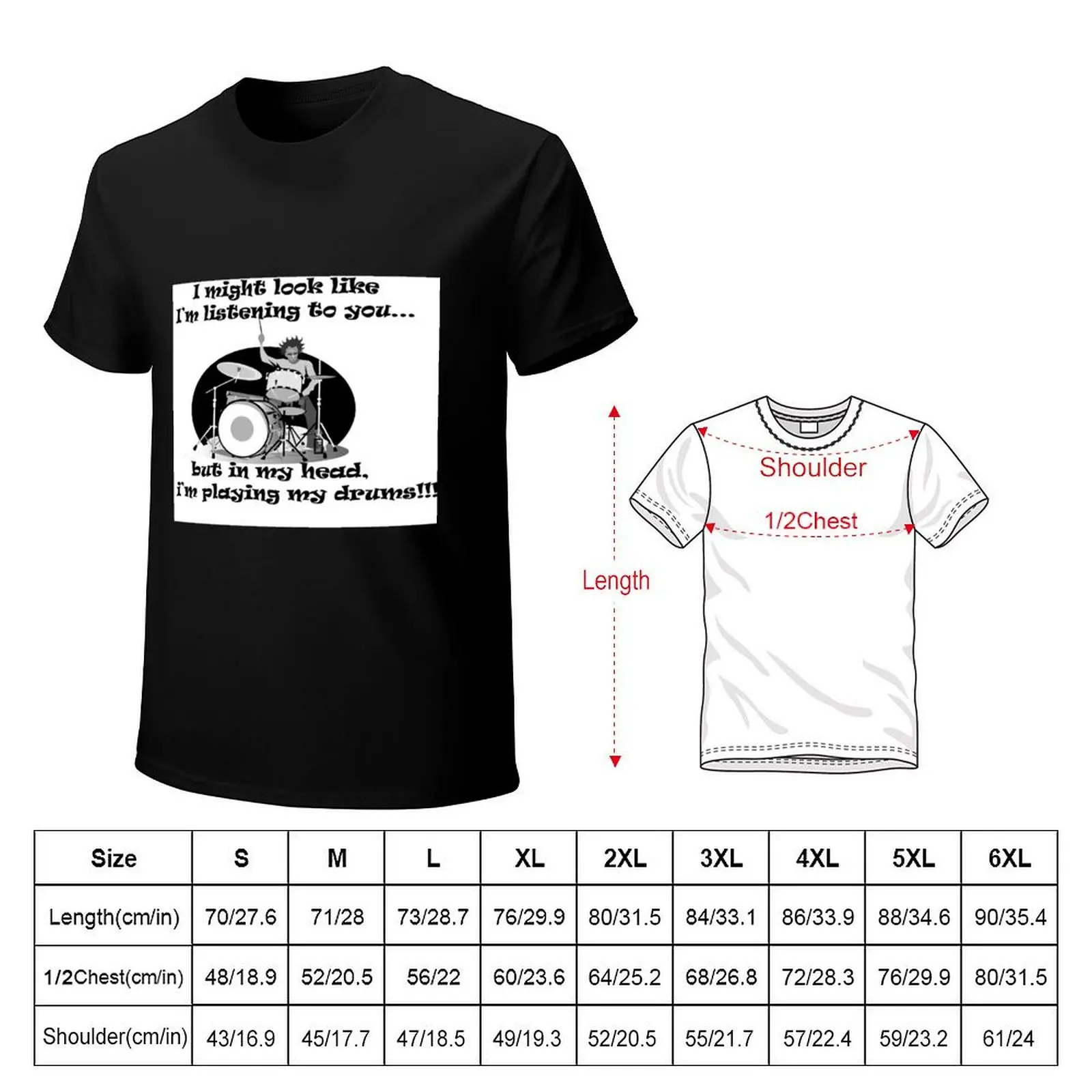 For drummers T-Shirt Halloween Casual T-Shirt