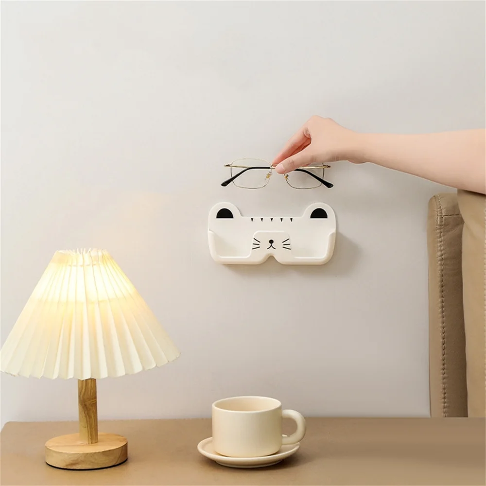 Wall-Mounted Glasses Display Rack Eyeglasses Organizer Sunglasses Storage Box Desktop Bathroom Bedroom Storage Rack Home Decor