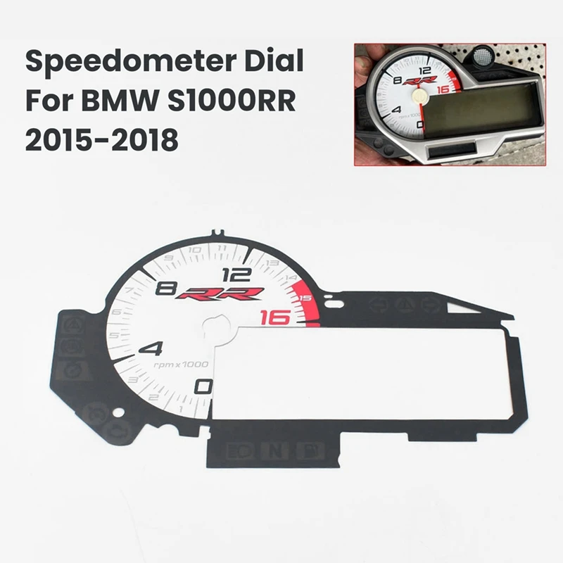 Dial de velocímetro para BMW S1000RR, accesorios S1000 S 1000 RR 2015-2018, cara de calibre para salpicadero de motocicleta