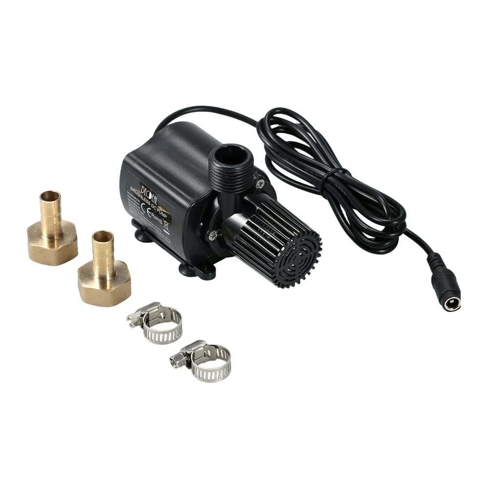 DC12V Solar Brushless Water Pump 800L/H 5M Lift Adjustable Flow For Garden Fountain Pond Booster Pump