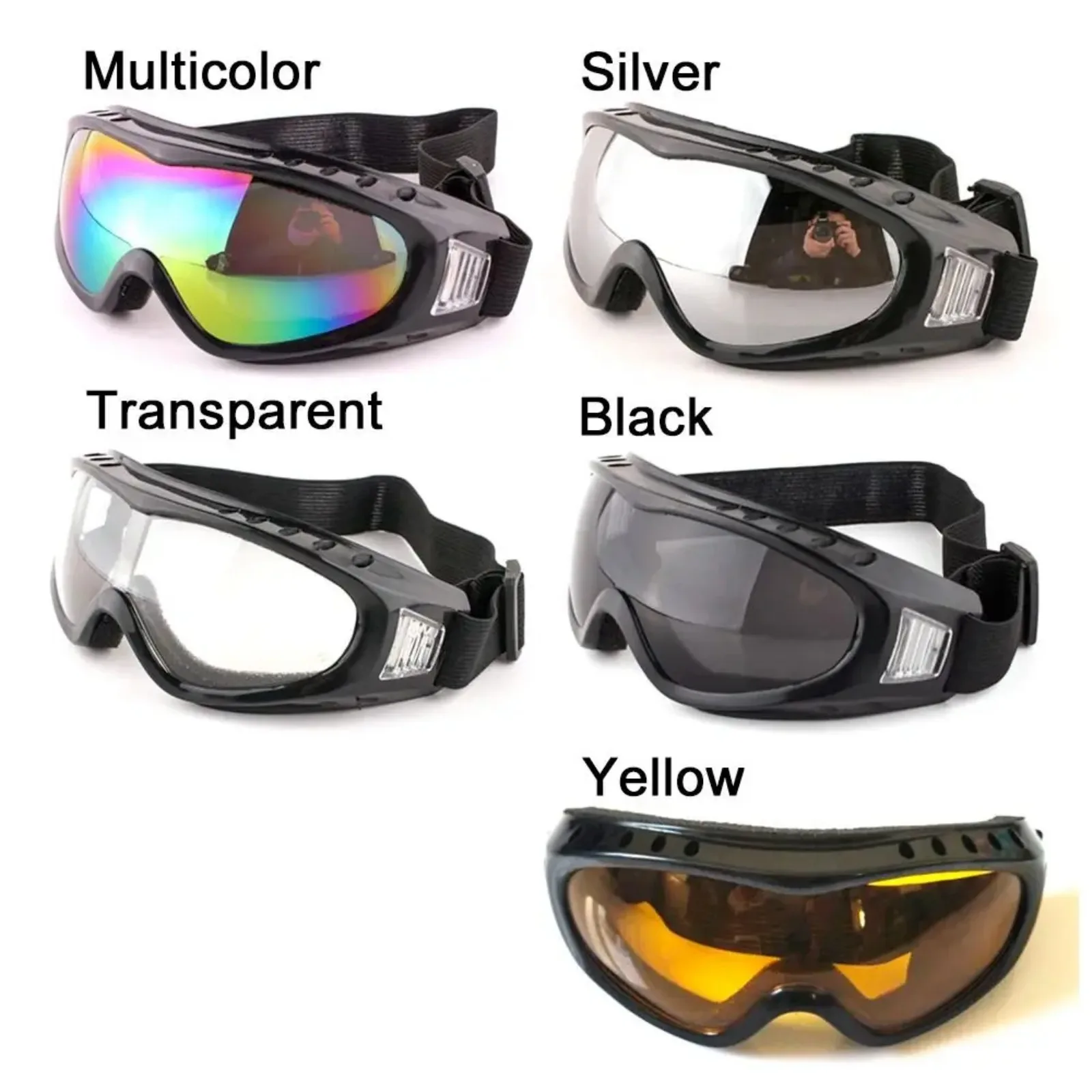 Windproof Skiing Glasses Goggles Outdoor Eyewear Glasses Kids Ski Goggles Moto Cycling Lens Frame Sunglasses Goggles