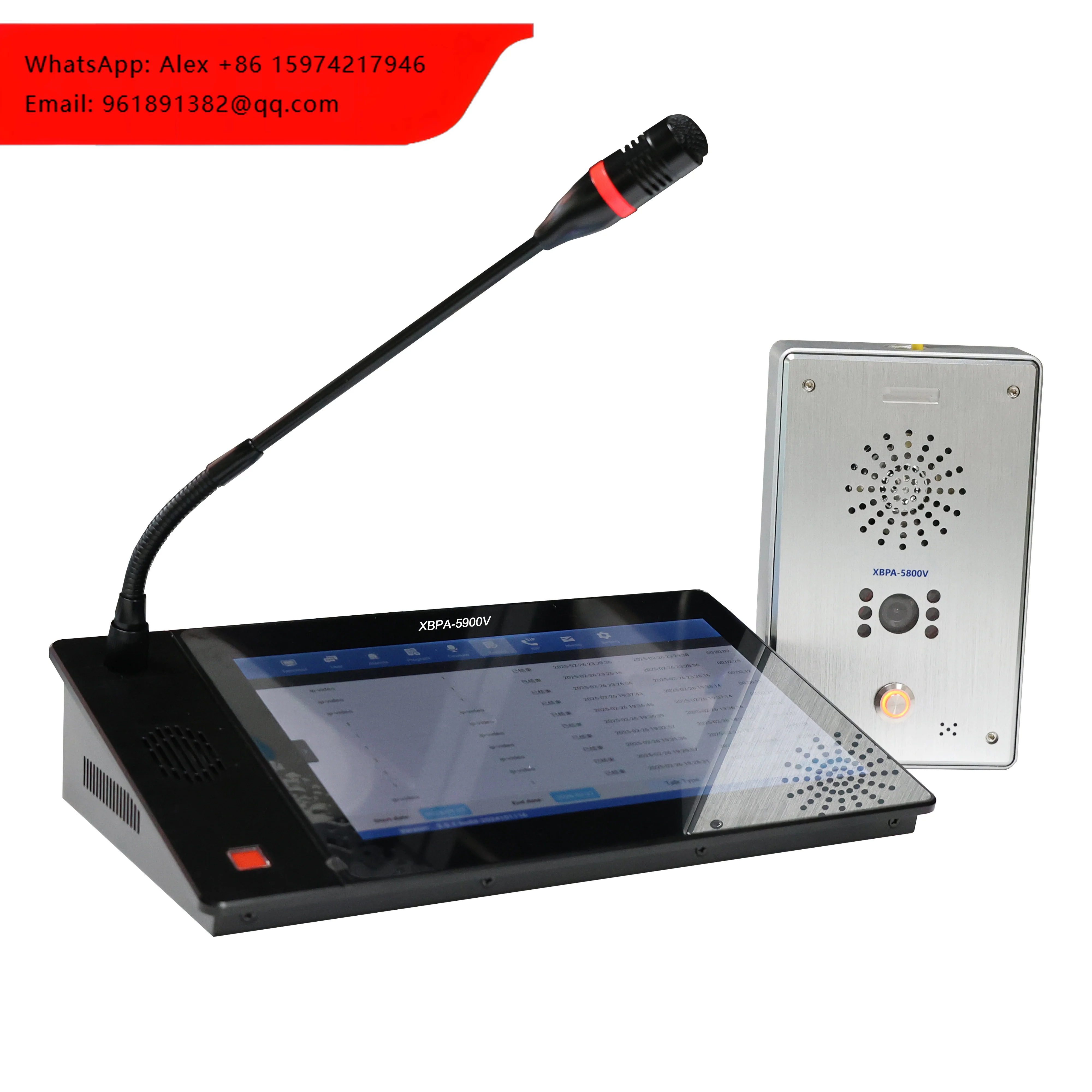 

IP Full Set Video Intercom System Two-Way Audio Door Phone With Host And Terminal Included