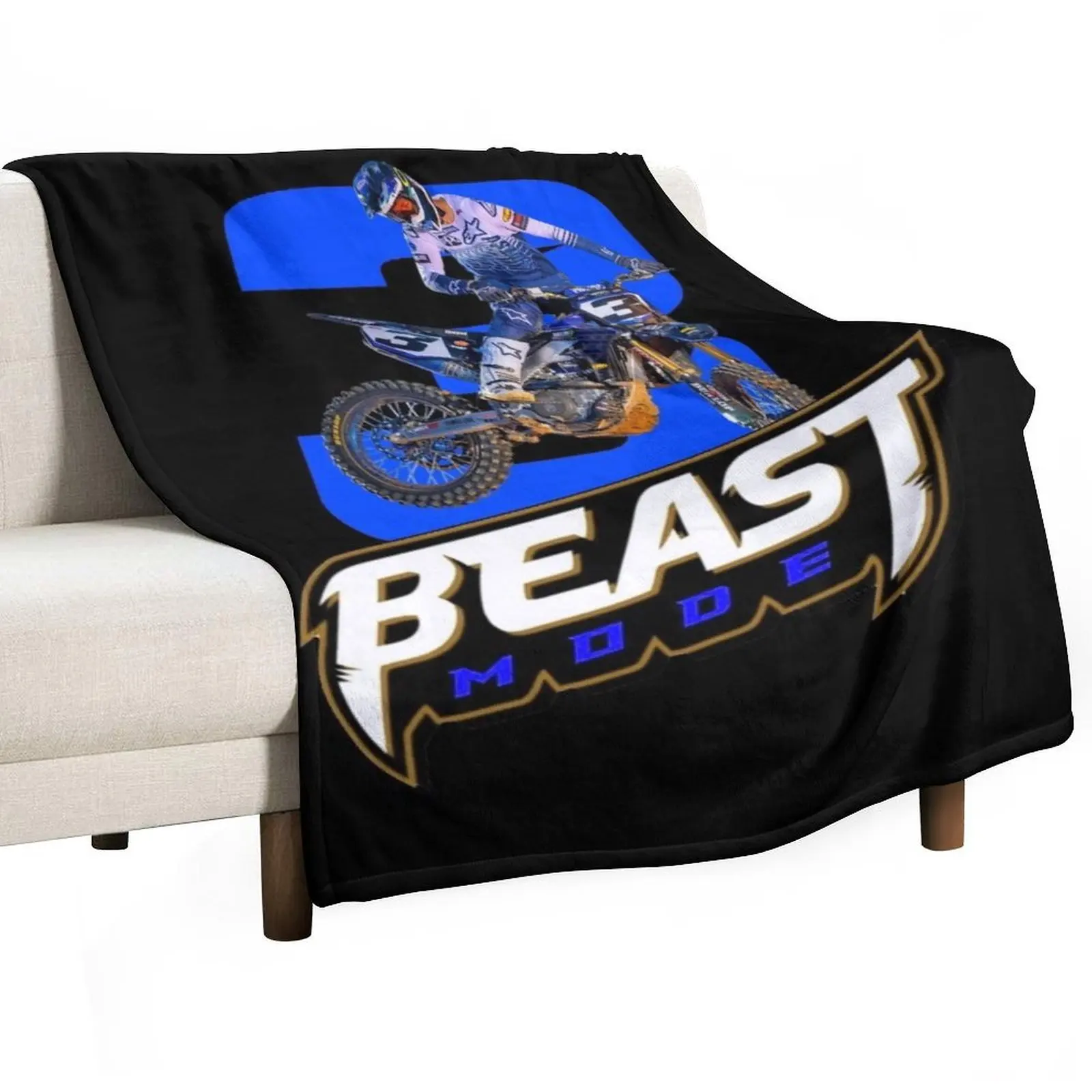 

Eli Tomac ET3 Throw Blanket Hair Beautifuls Plaid on the sofa Decorative Throw Blankets