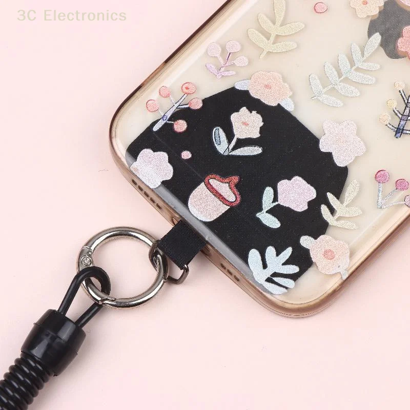 

Anti Lost Phone Case Anchor For Universal Phone Strap With Patch Mobile Phone Tether Lanyard W Carabiner Cycling Hiking Climbing