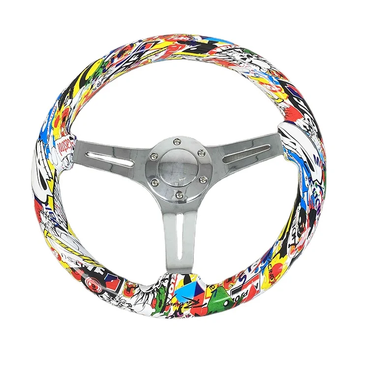 

Support Customization Modified Solid Wood Steering Wheel Classic Car Retro General Race Car Steering Wheel
