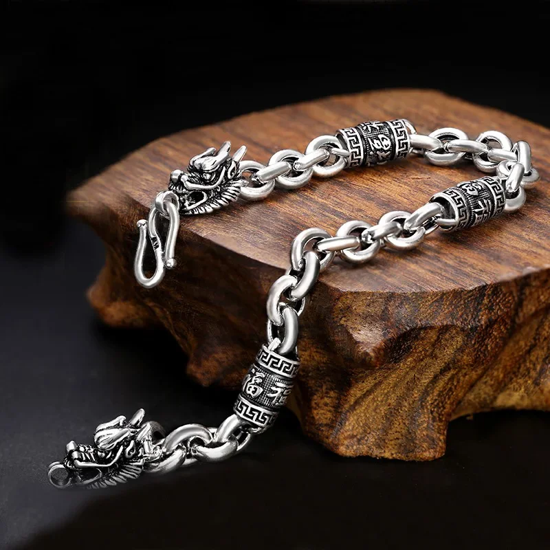 QN The New Blessing Faucet Bracelet Men's Trendy Male Personality Trendy Domineering Simple Retro Fashion Jewelry