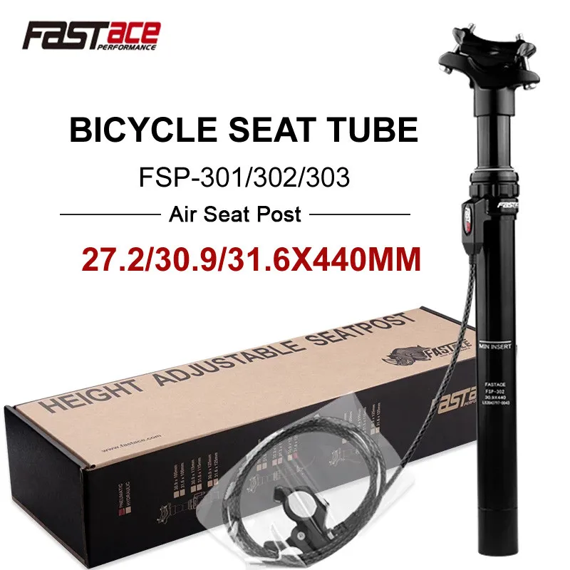 

FASTACE MTB Dropper Air Suspension Seat Post 27.2/30.9/31.6X440mm Internal Wiring/External Wiring Bicycle Seatpost 125mm Travel