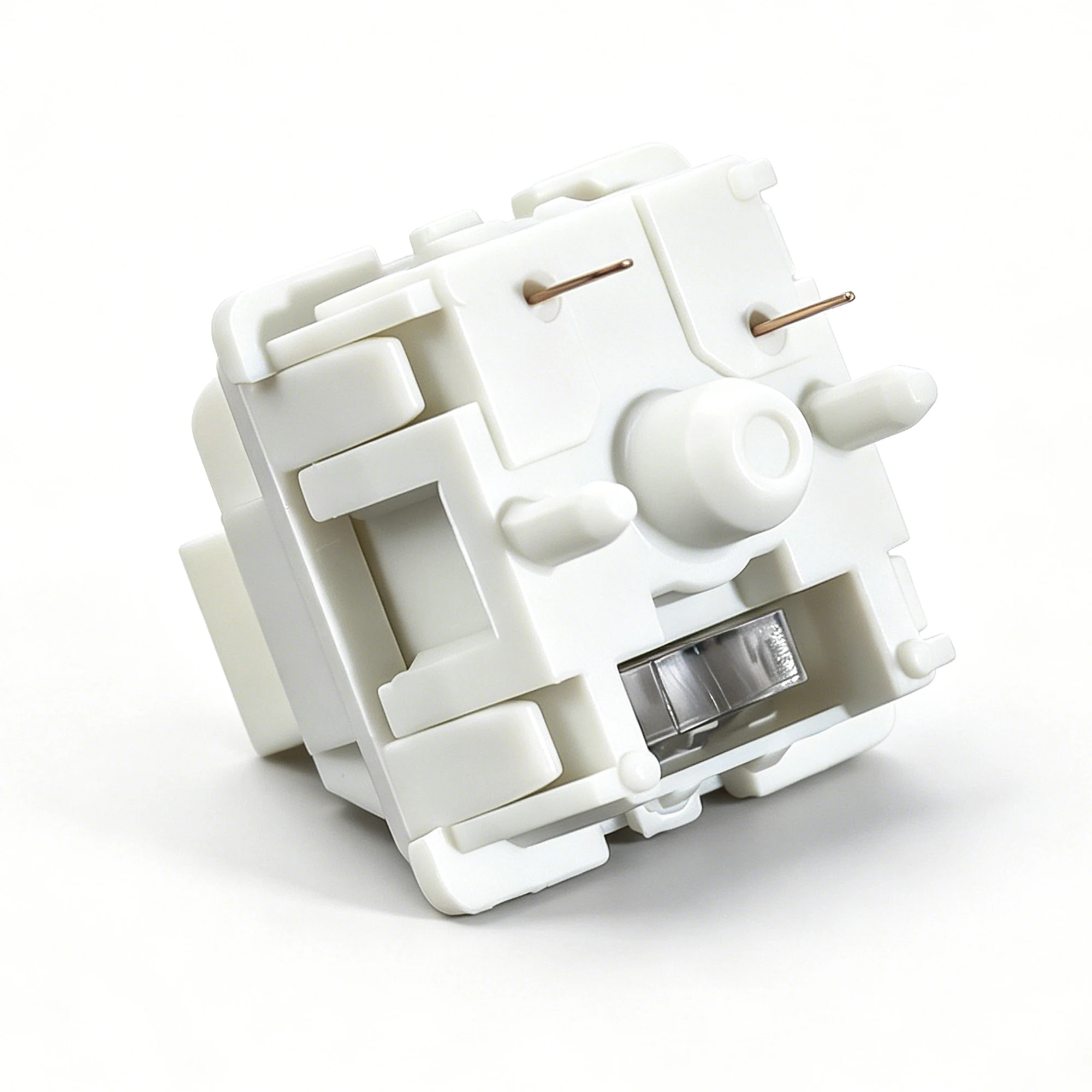 Keycool Walk Snow Switch Weiß 38gf 5-Pin Linear Creamy Switches HIFI für individuelle DIY 60% Gaming mechanische Tastaturen POM vorgeschmiert – Detail 10