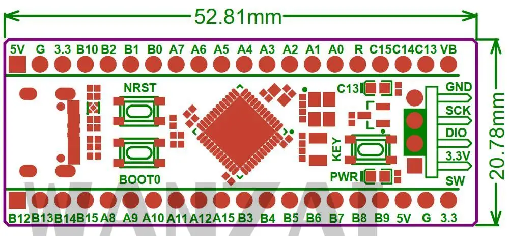 STM32F401 STM32F411 Development Board STM32F401CEU6 STM32F411CEU6 STM32F4 Learning Board STM32F401CCU6