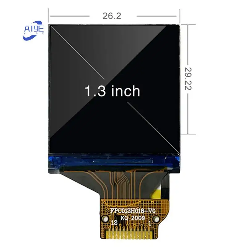 A19E-Nuclear Radiation  LCD Screen 240X240 Capacitive 1.3 Inch Test Display Nuclear Radiation Tester Color Screen Black