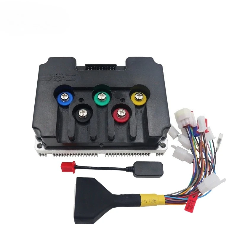 ND96680 330A 5000W-8000W BLDC Hall Programmable Controller with N7 ONE-Line Speedometer and T08 Throttle